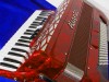Aliante 3 voice piano accordion Red